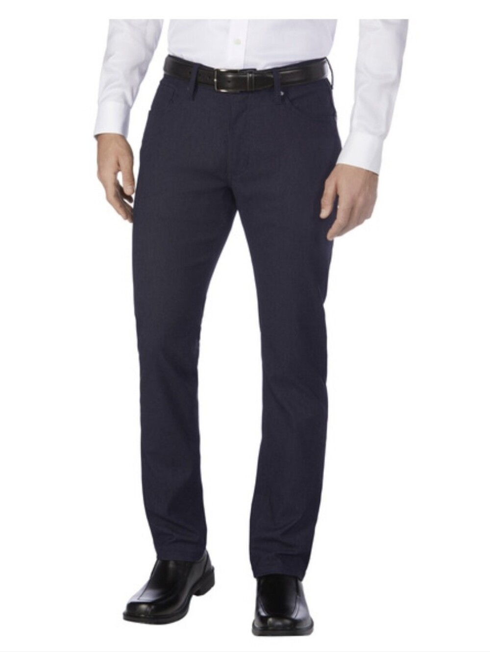 Men's Urban Star 5 Pocket Bengaline Pants Straight-Leg 42x30 Dark Grey Stretch
